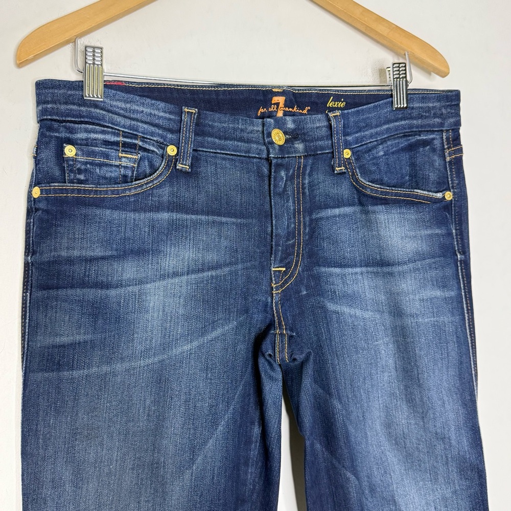 7 For All Mankind Lexie A-Pocket Jeans Size 31 Dark Wash - Picture 6 of 8